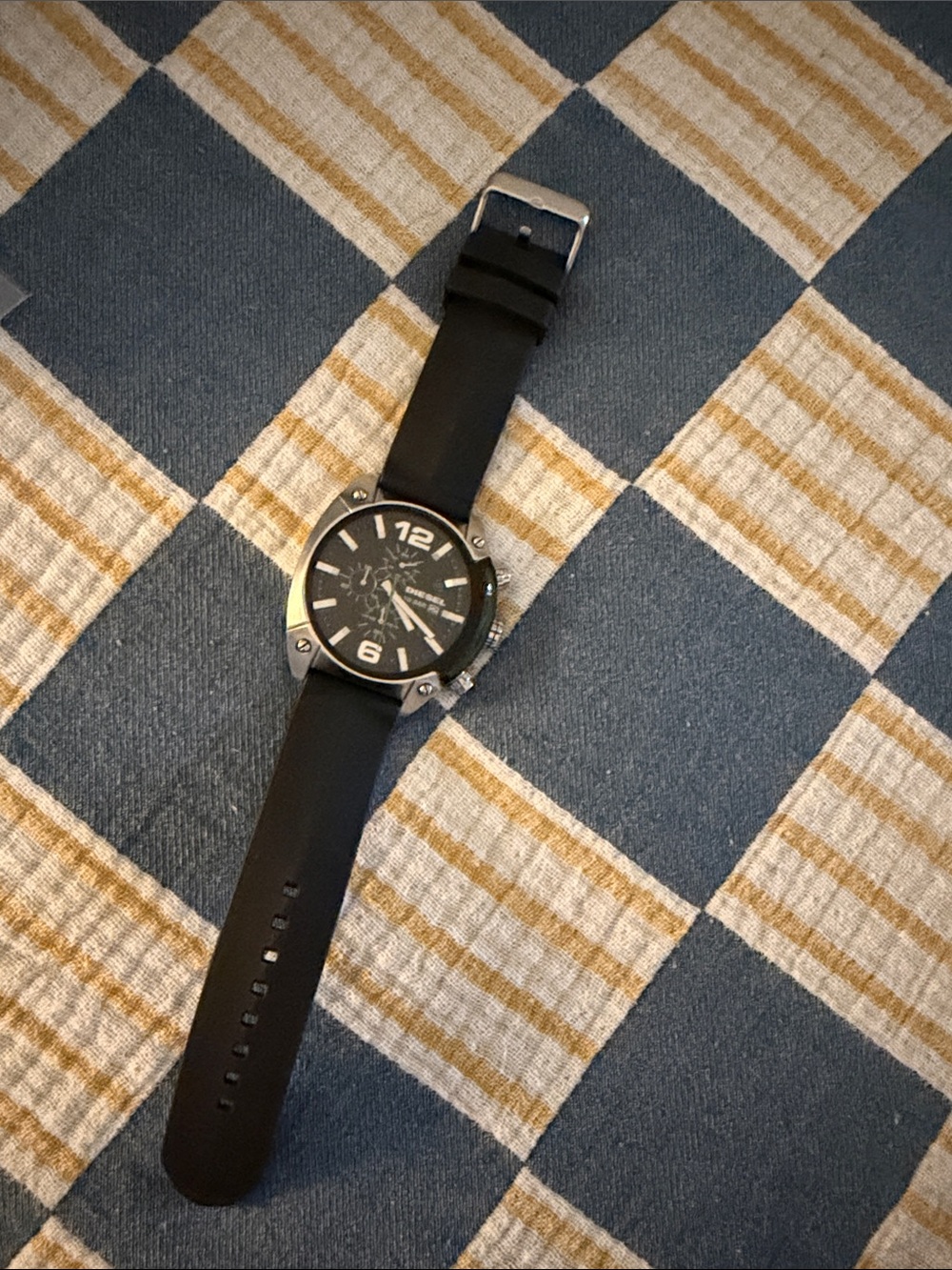 Diesel Black and Silver Men's Watch